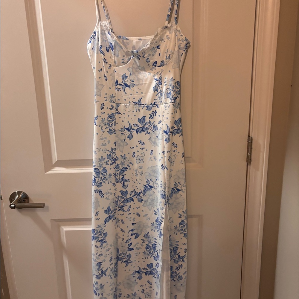Summer/Spring dress Blue and white